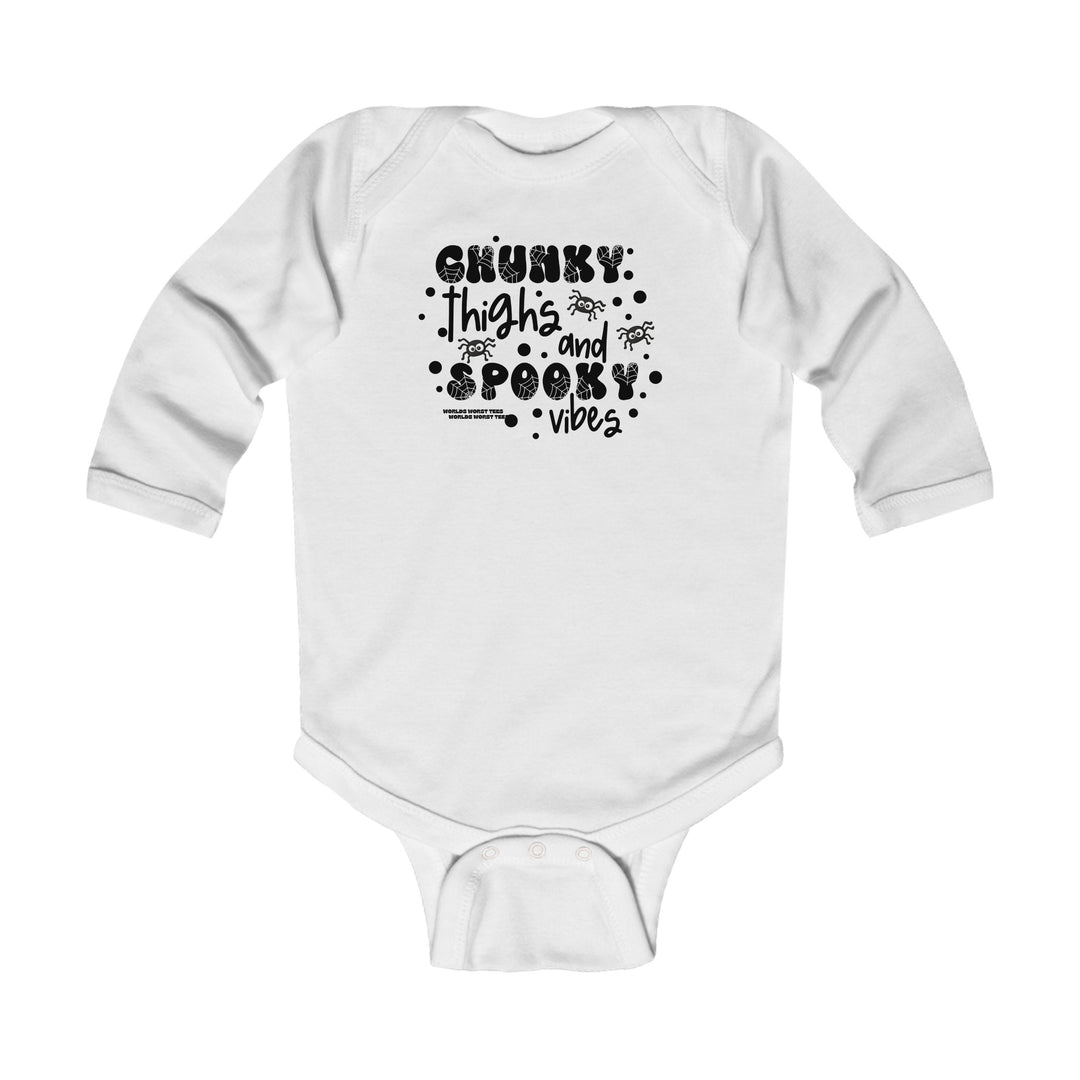 Chunky Thighs and Spooky Vibes Long Sleeved Onesie