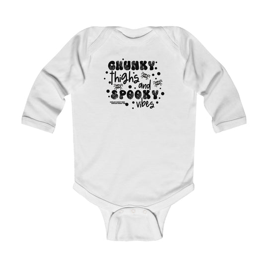 Chunky Thighs and Spooky Vibes Long Sleeved Onesie