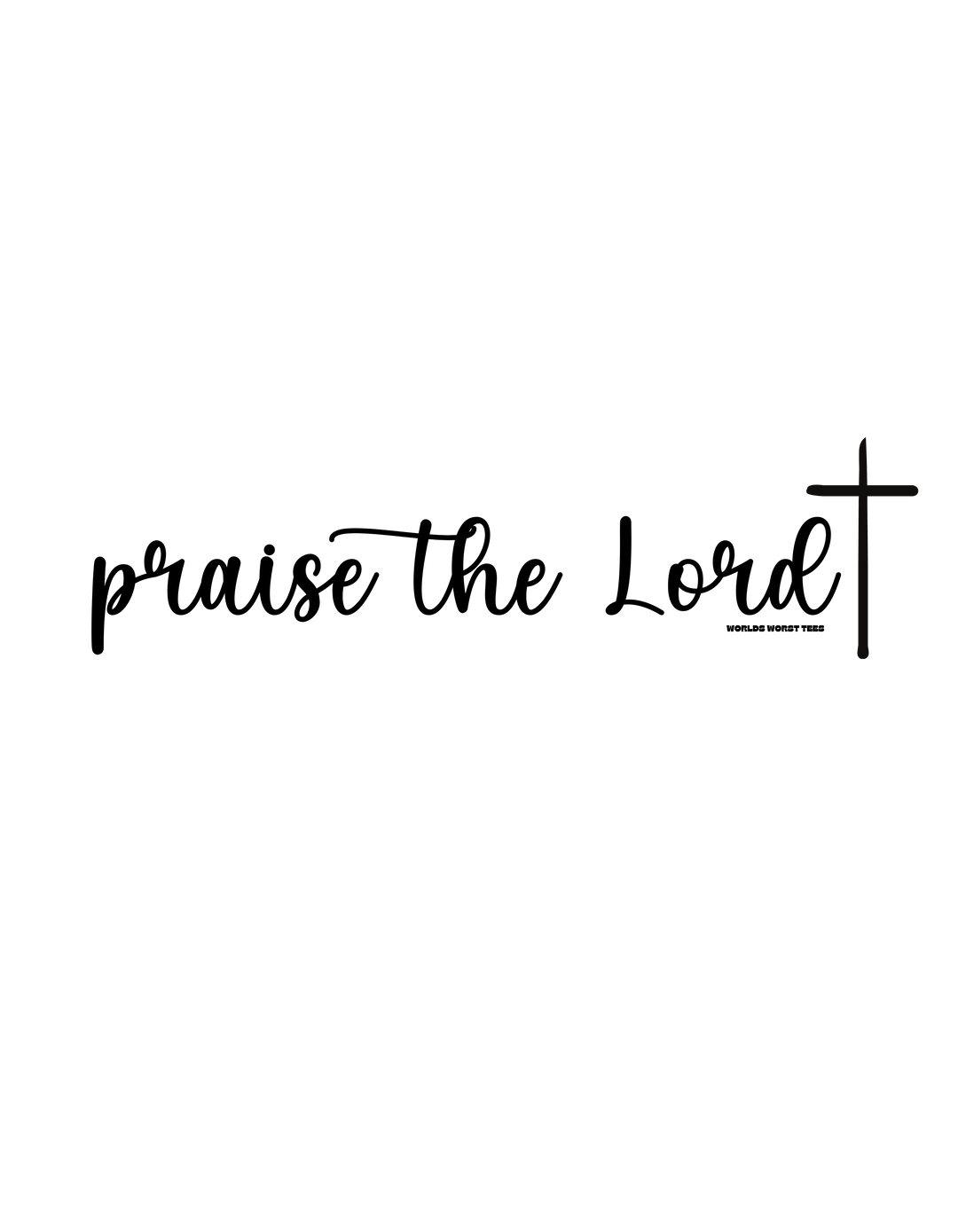 Unisex Let Everything That Has Breath Praise the Lord Crew sweatshirt in black with cross design. Medium-heavy fabric blend of cotton and polyester for comfort and durability. Ethically made with ribbed knit collar and double-needle stitching.