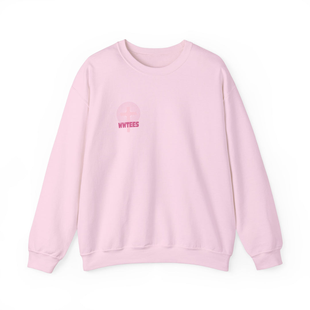 Good Things are Coming Crew unisex sweatshirt, medium-heavy fabric blend, ribbed collar, no side seams, showcasing comfort and durability. Ideal for colder months.