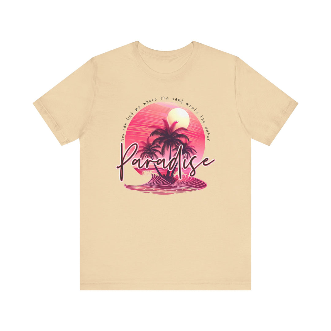 Paradise Tee, a classic unisex short sleeve t-shirt, features soft cotton, a crew neckline, and durable stitching for a comfortable, lasting fit.