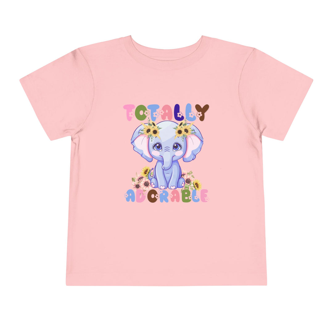 Totally Adorable Toddler Tee: A comfortable, short-sleeve t-shirt for toddlers, made from 100% Airlume cotton with a tear-away label for easy customization.