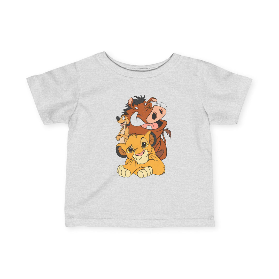 LK Baby Tee: Infant fine jersey tee with side seams, ribbed knitting, and taped shoulders for comfort and durability. Available in multiple sizes for growing toddlers.