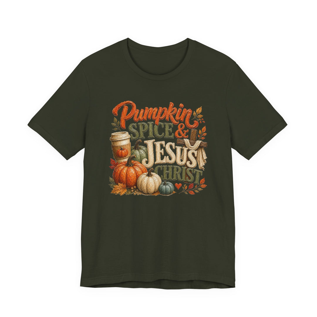 Pumpkin Spice and Jesus Christ Tee