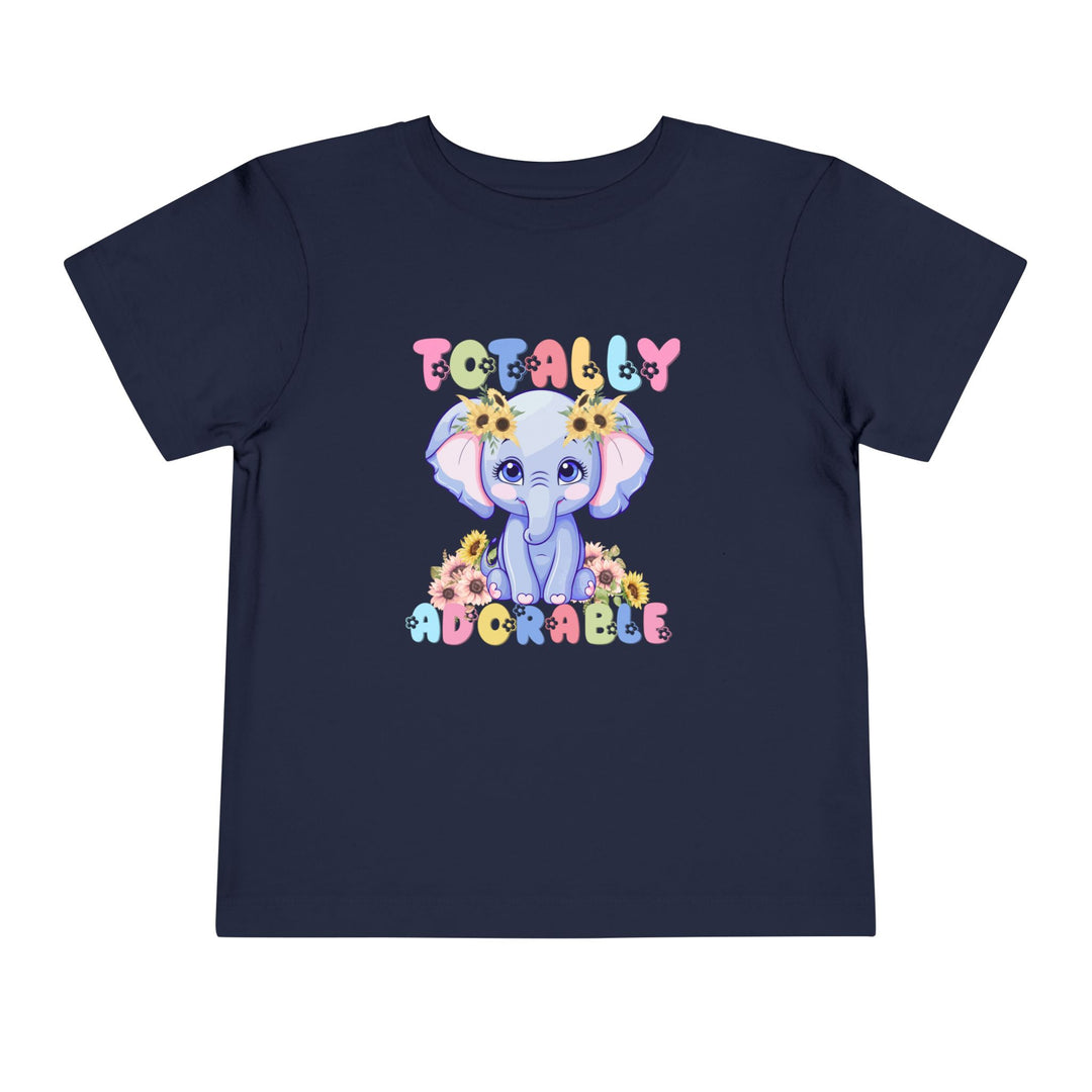 Totally Adorable Toddler Tee, a comfy short-sleeve t-shirt made from 100% Airlume cotton, perfect for everyday wear by toddlers.