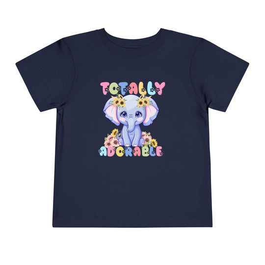 Totally Adorable Toddler Tee, a comfy short-sleeve t-shirt made from 100% Airlume cotton, perfect for everyday wear by toddlers.