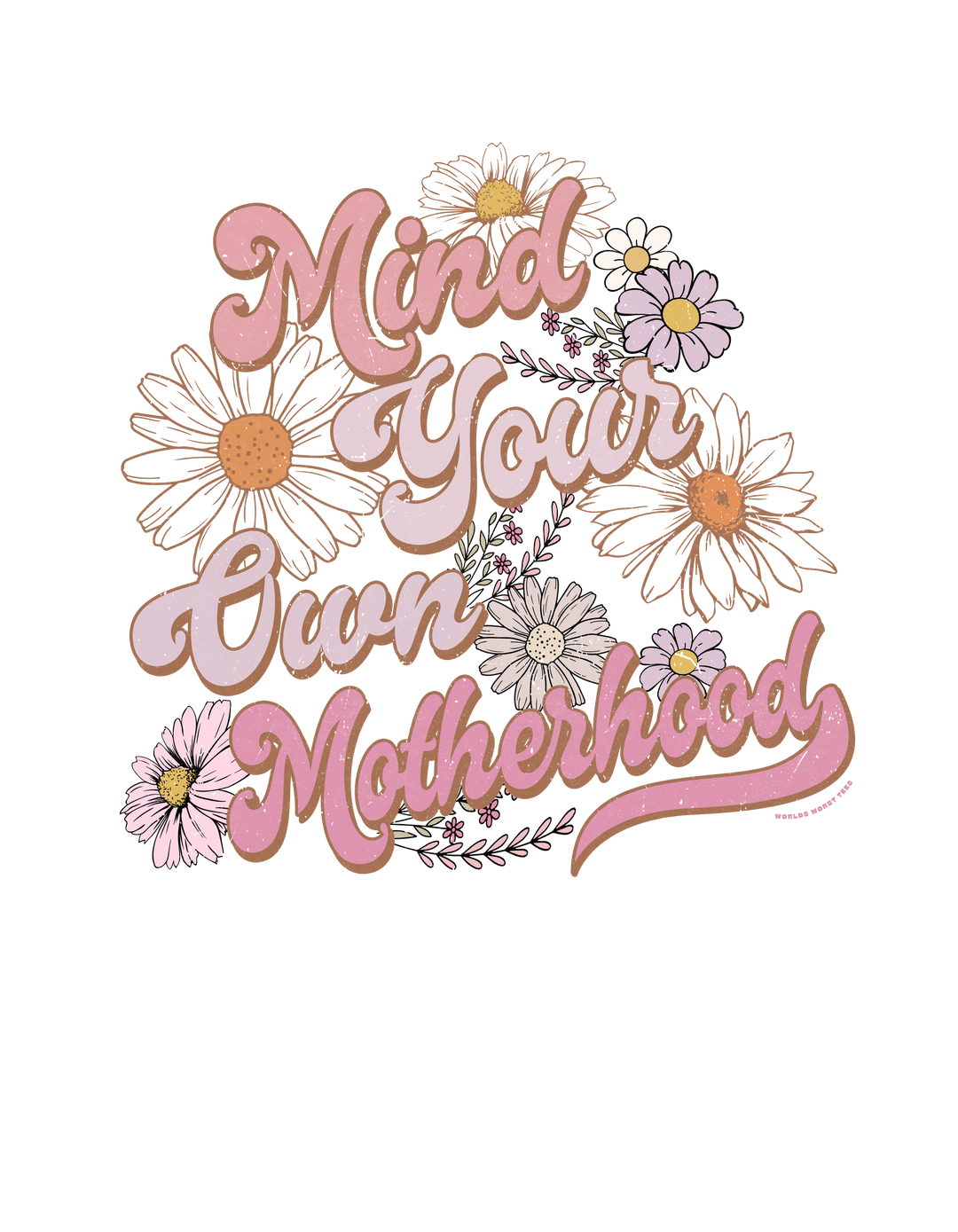 Mind Your Own Motherhood Crew unisex heavy blend crewneck sweatshirt. Features ribbed knit collar, no itchy side seams, 50% cotton, 50% polyester, loose fit, and medium-heavy fabric. Ideal comfort for all.