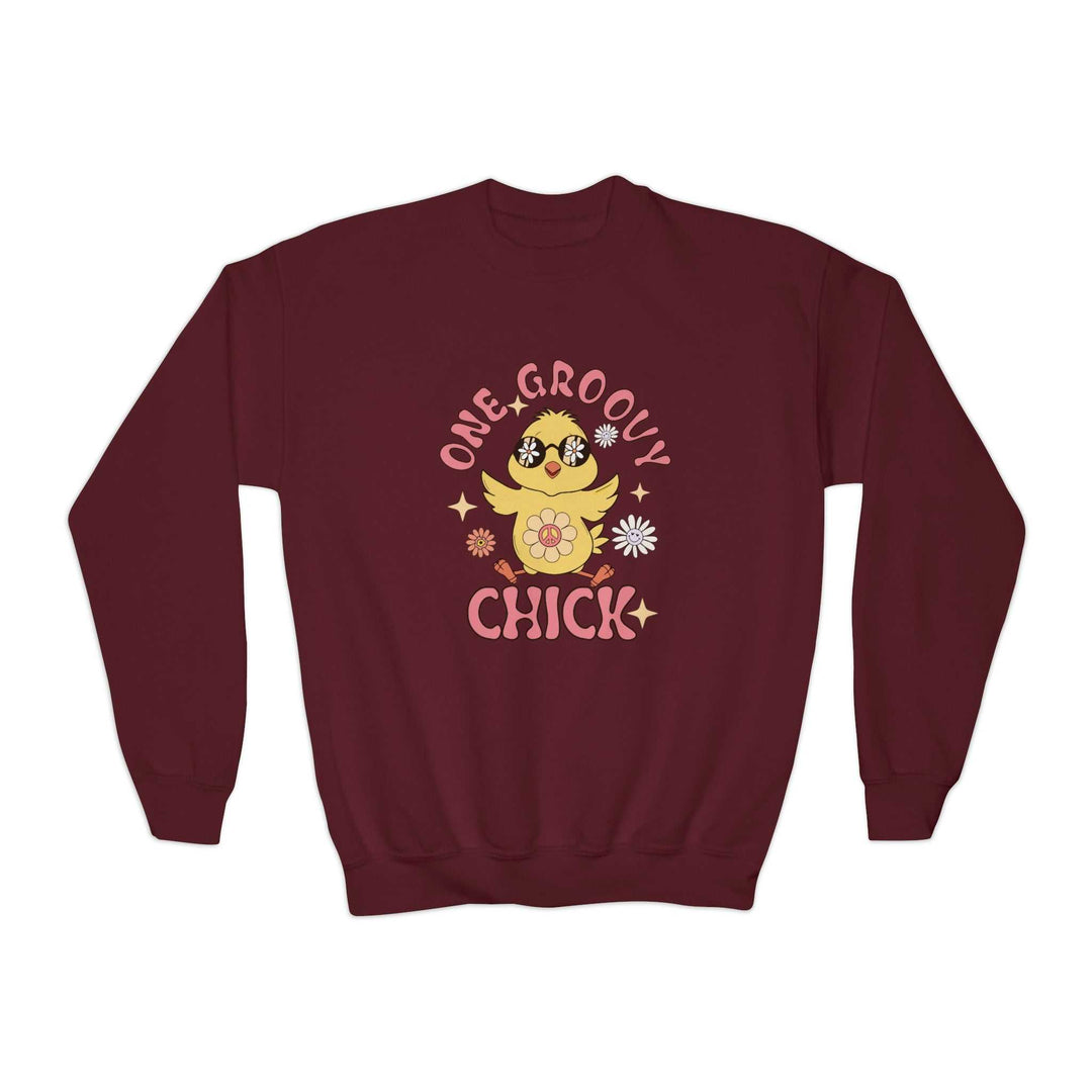 One Groovy Chick Youth Crewneck 41736004985573964402 38 Kids clothes Worlds Worst Tees