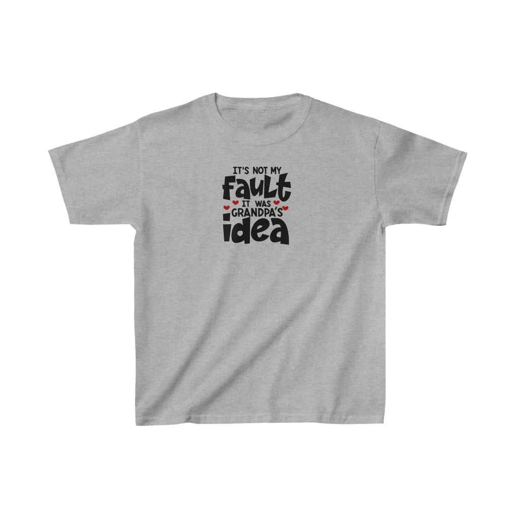 It Was Grandpa's Idea Kids Tee 10864906481480833668 18 Kids clothes Worlds Worst Tees