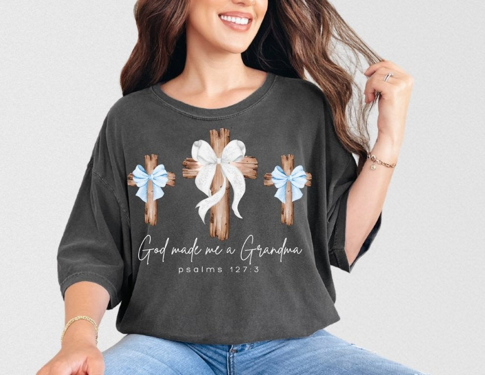 God Made Me a Boy Grandma Tee
