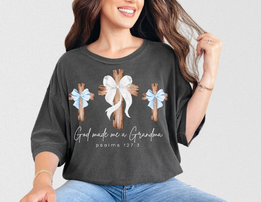 God Made Me a Boy Grandma Tee