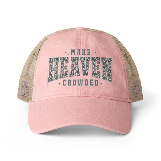 Make Heaven Crowded Women's Washed Mesh-Back Cap