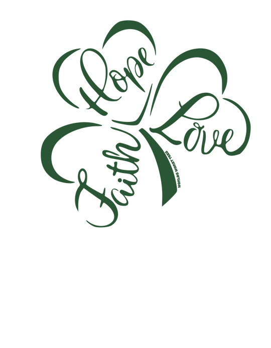 A green clover and text graphic hoodie, featuring a blend of cotton and polyester for warmth and comfort. Unisex sizing with kangaroo pocket and matching drawstring hood. Ideal for chilly days.