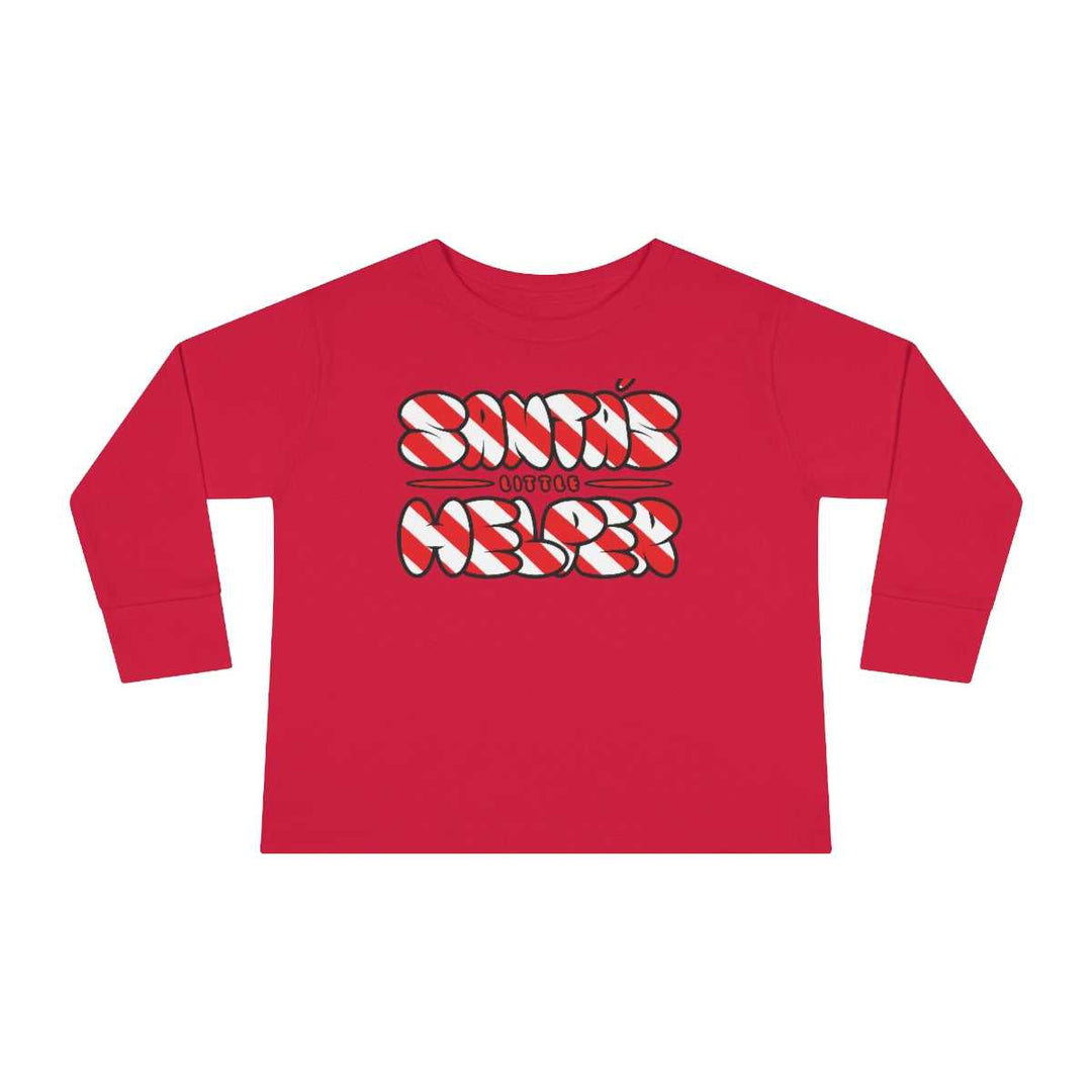 Santa's Little Helper Toddler Long Sleeve Tee 43114970048787279317 19 Kids clothes Worlds Worst Tees
