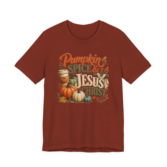 Pumpkin Spice and Jesus Christ Tee