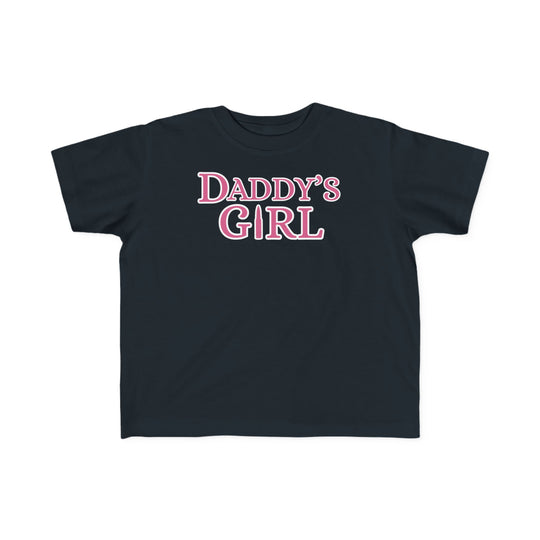 Daddy's Girl Toddler Tee with soft, high-quality cotton fabric, suitable for toddlers' sensitive skin, featuring a classic fit and durable print.