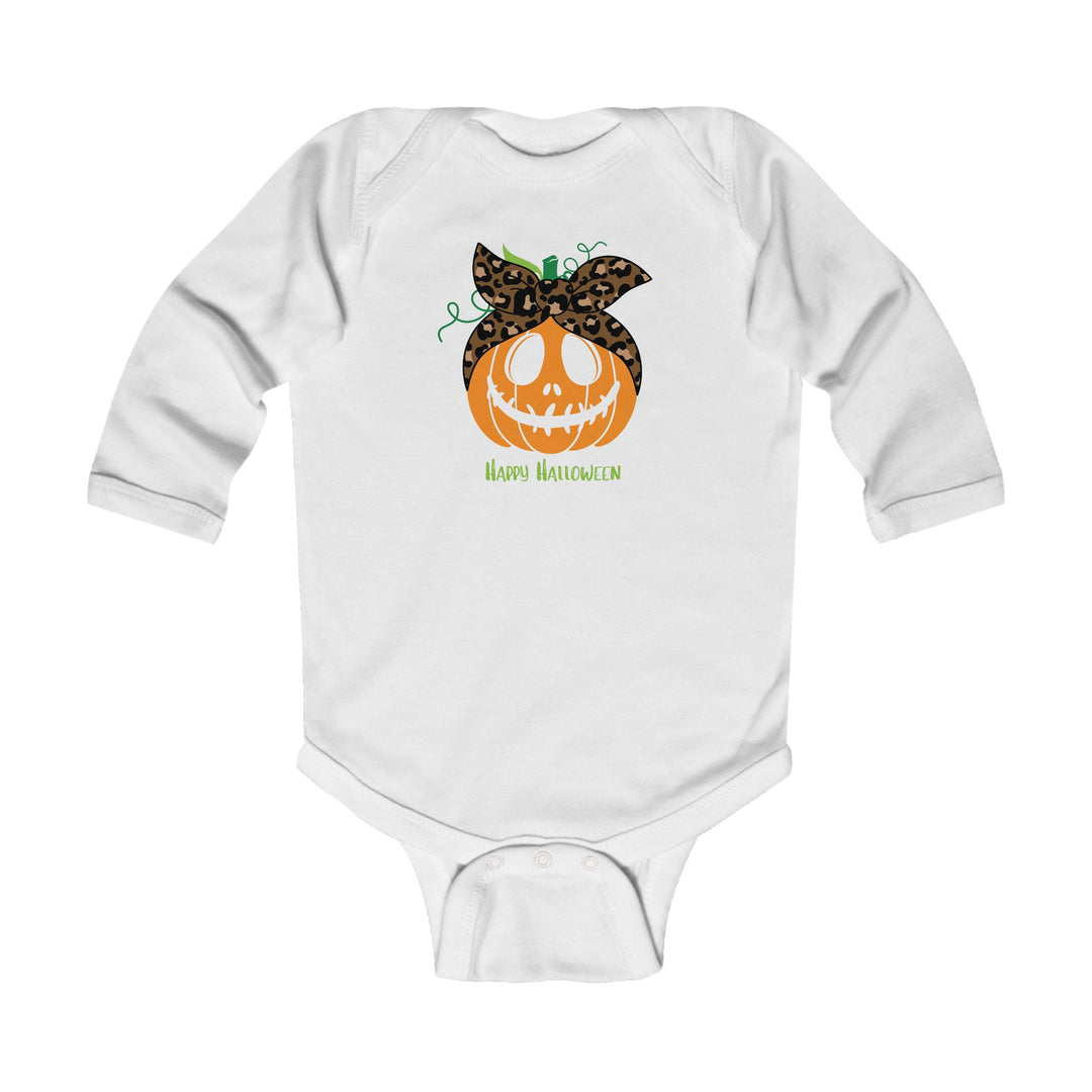 Pumpkin Log Sleeve Onesie