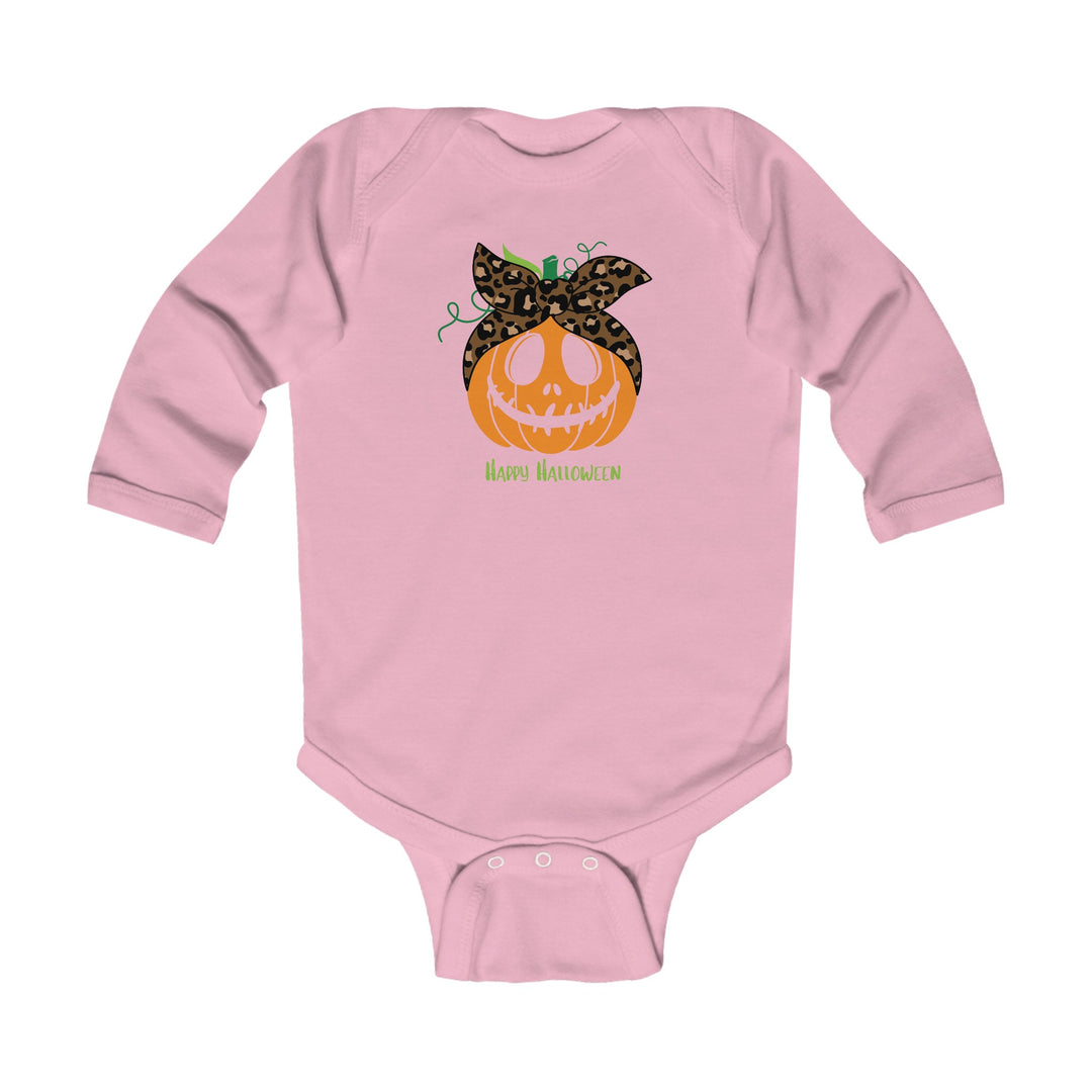 Pumpkin Log Sleeve Onesie