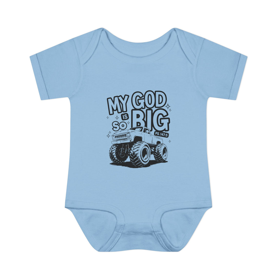 My GOF is So Big Onesie, infant bodysuit with lap shoulders, made from soft, ring-spun cotton for comfort, ideal for fidgety babies.