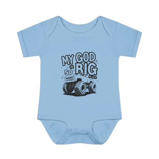 My GOF is So Big Onesie, infant bodysuit with lap shoulders, made from soft, ring-spun cotton for comfort, ideal for fidgety babies.
