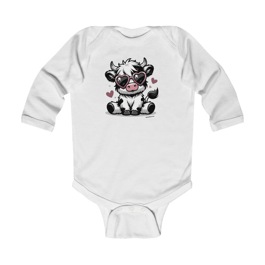 Cute Cow Long Sleeve Onesie