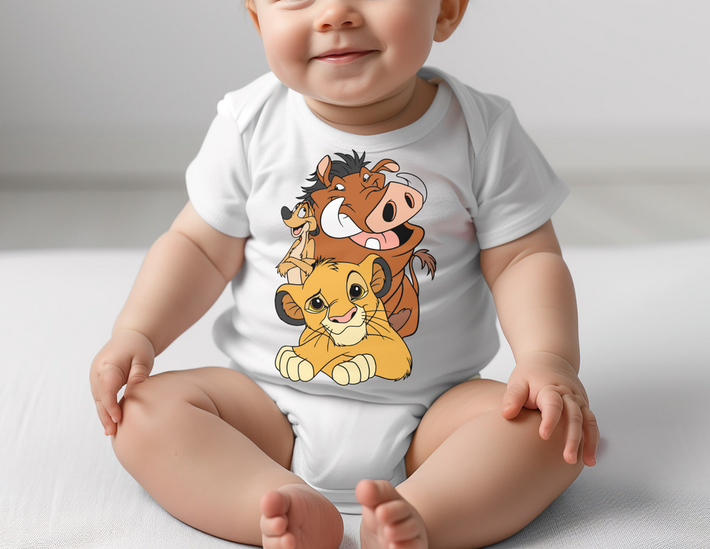 Infant unisex LK Onesie, featuring a soft, 100% ring-spun cotton fabric with lap shoulders for easy dressing, ideal for comfort and practicality.