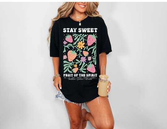 Fruit of the Spirit Tee, a classic unisex jersey short sleeve shirt with ribbed knit collars, tapered shoulders, and dual side seams for lasting shape.