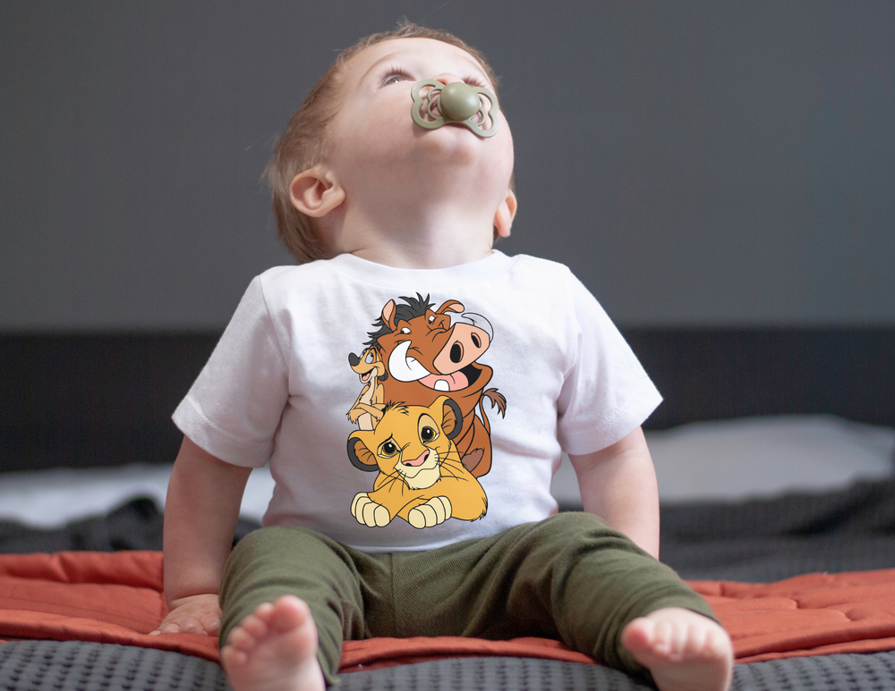 LK Baby Tee: Infant jersey tee with side seams, ribbed knitting, and taped shoulders for durability and comfort, perfect for toddlers from Worlds Worst Tees.