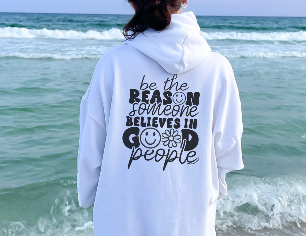 A unisex heavy blend crewneck sweatshirt, the Be the Reason Sweatshirt, offers comfort with a loose fit. Features ribbed knit collar, polyester-cotton blend, and no itchy side seams. Ideal for all occasions.