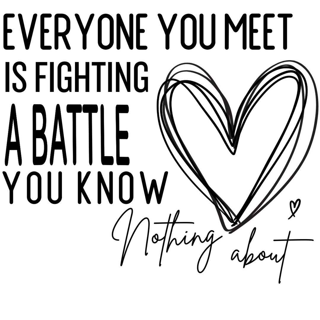 Hand-drawn heart sketch on a Fighting a Battle hoodie, symbolizing comfort and style with a cozy cotton-polyester blend and practical features.