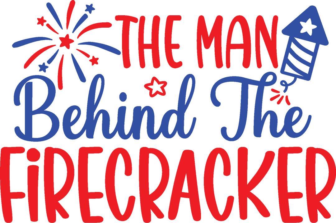 Man Behind the Firecracker Tee: Unisex heavy cotton tee with no side seams, tape on shoulders for durability, and ribbed knit collar. Medium weight fabric, classic fit, true to size.
