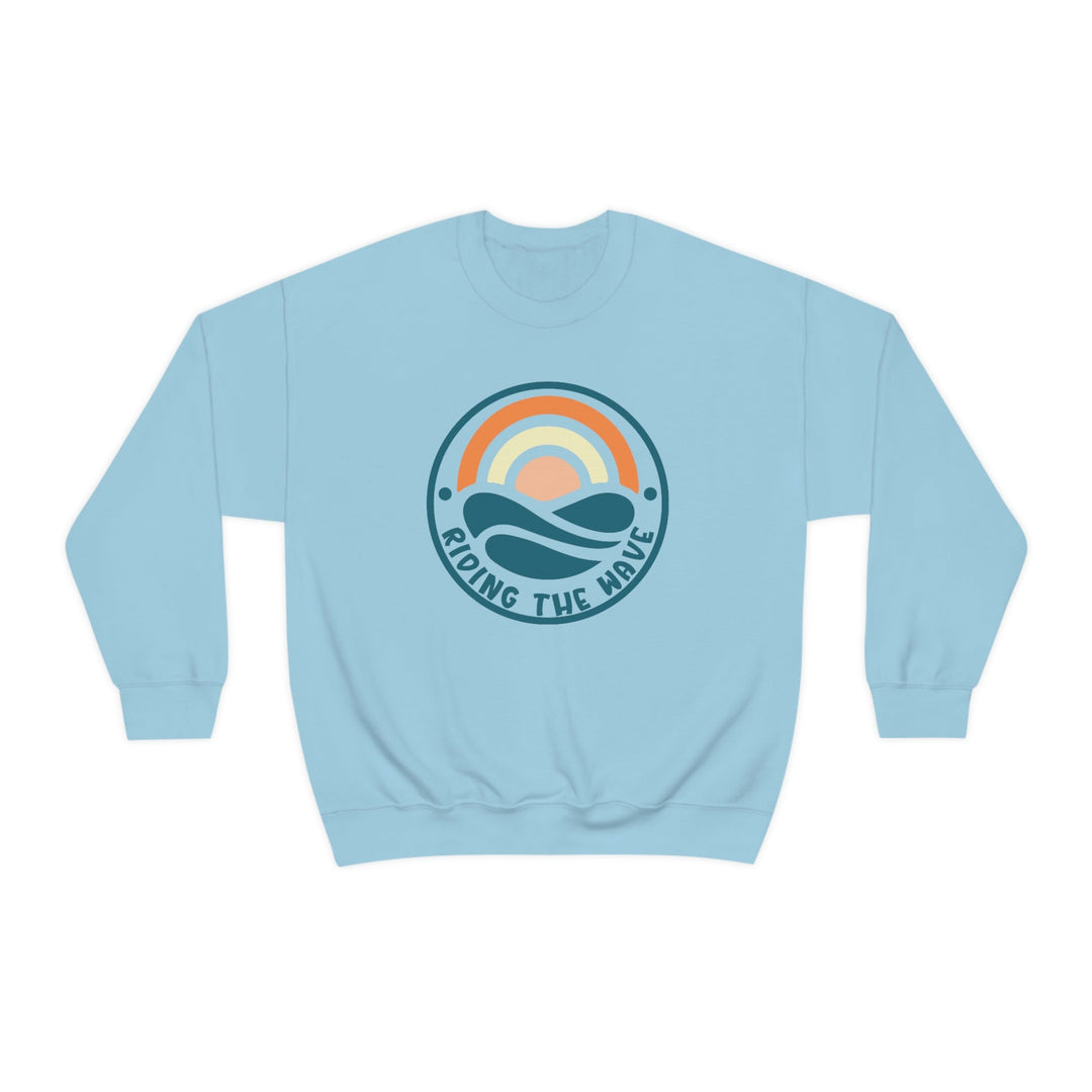 Riding the Wave Crewneck 32698559848836982338 60 Sweatshirt Worlds Worst Tees