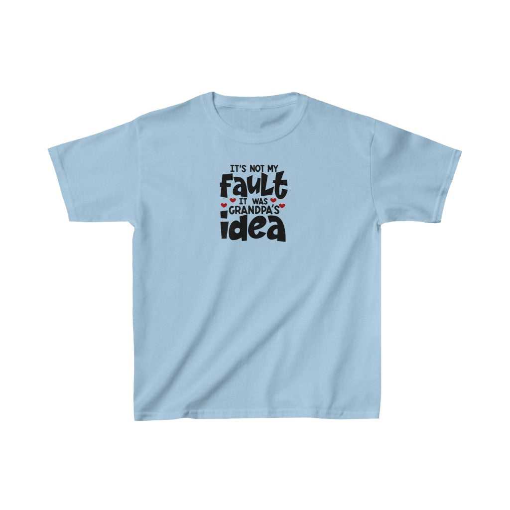 It Was Grandpa's Idea Kids Tee 10864906481480833668 18 Kids clothes Worlds Worst Tees