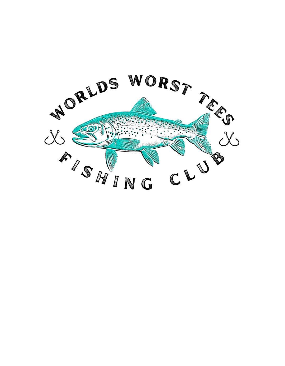 WWT Fishing Club Snapback Trucker Cap features embroidered fish design, classic 6-panel build, pre-curved visor, and adjustable snap closure for comfort and style.