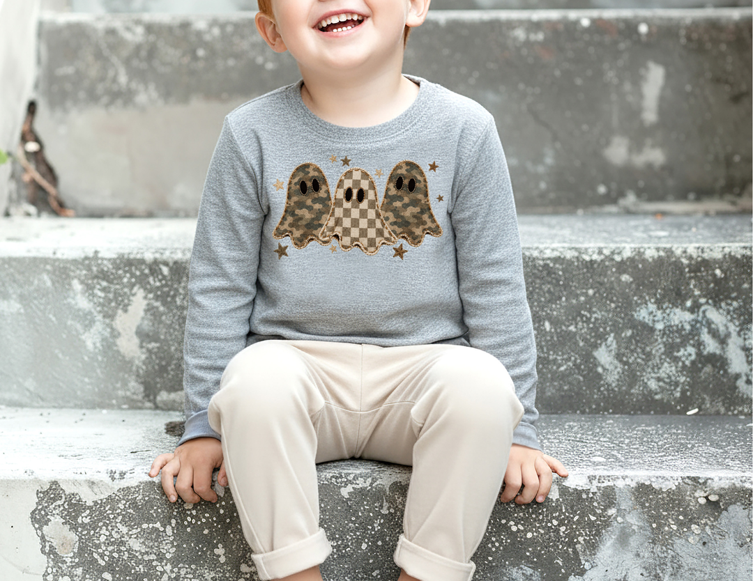 Ghost Camo Crew Toddler Long Sleeve Tee