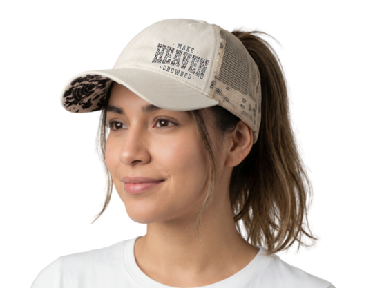 Make Heaven Crowded Women's Washed Mesh-Back Cap