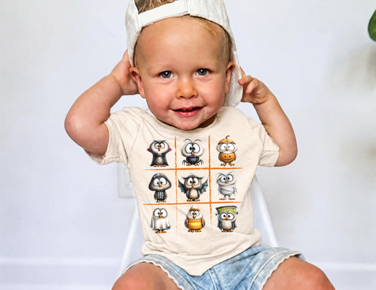 Tic-Tac-Toe Owl Tee
