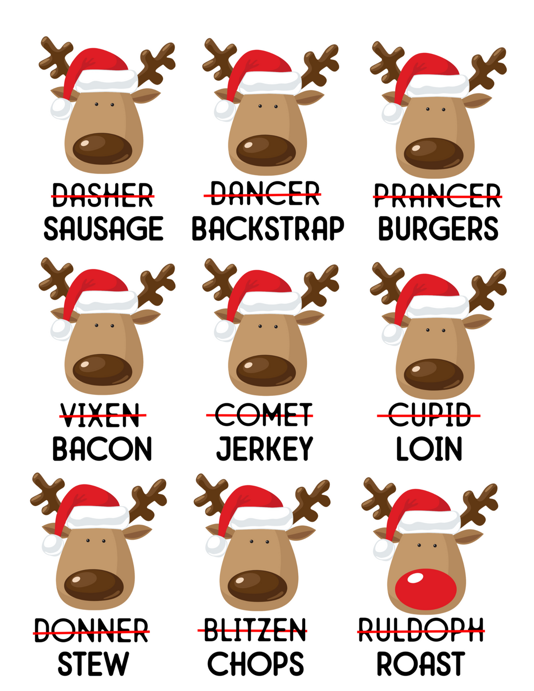 Reindeer Names Long Sleeve Tee 97263980028242722334 28 Long-sleeve Worlds Worst Tees