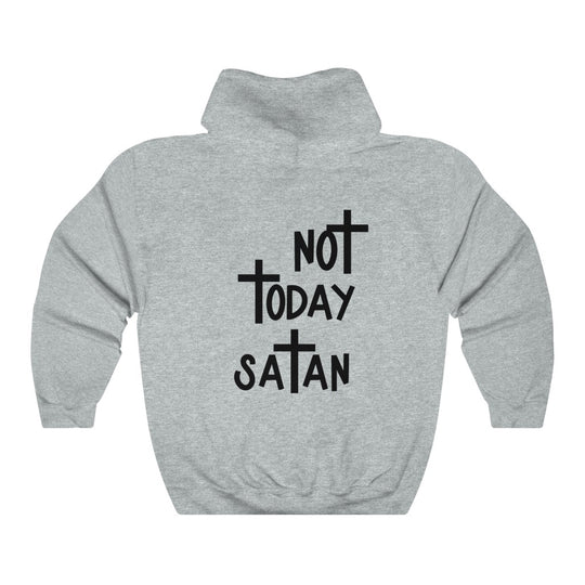Not Today Satan-  Unisex Heavy Blend™ Hooded Sweatshirt - huserdesigns