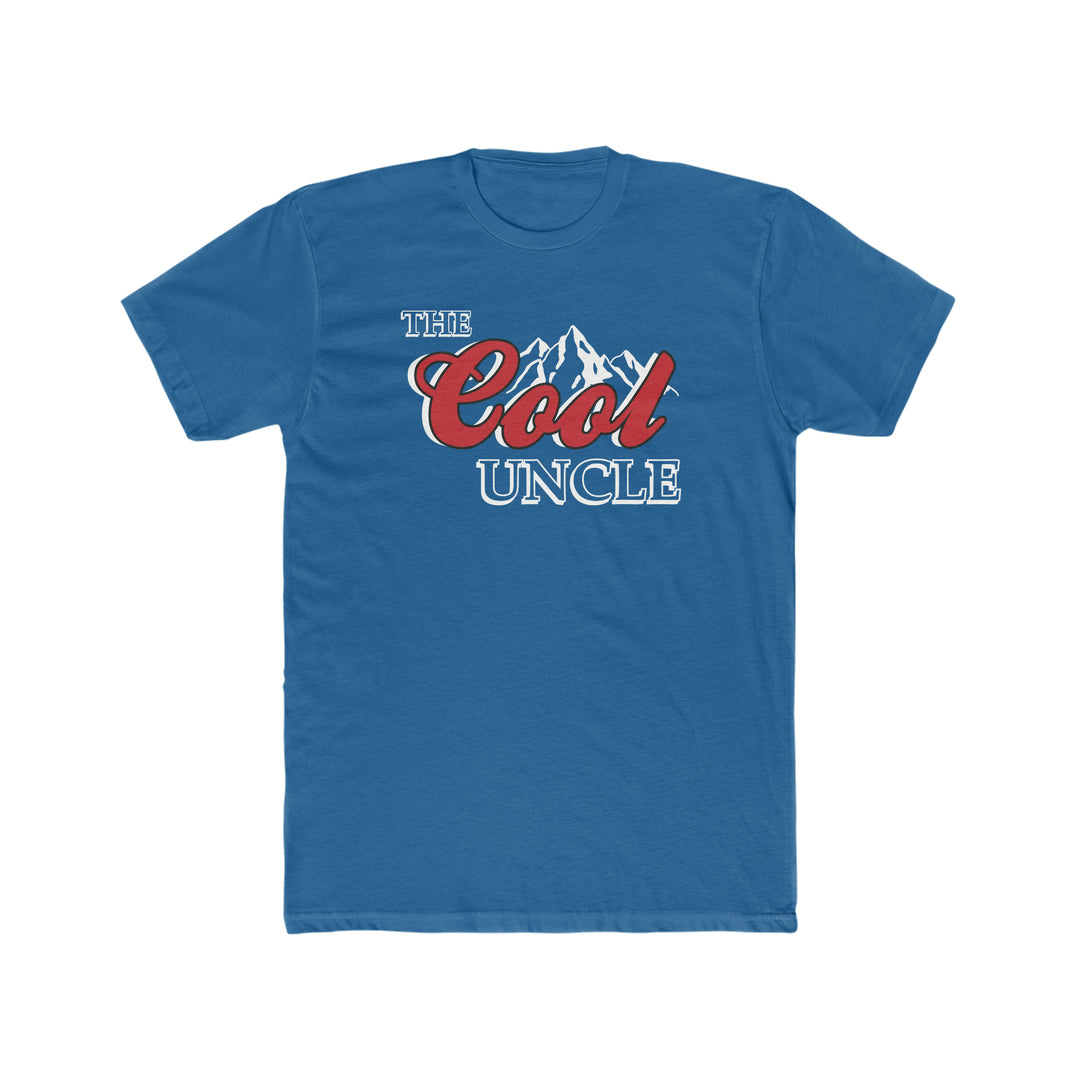 Premium Cool Uncle Tee: Men's fitted short sleeve shirt in 100% cotton. Comfy, light, and roomy. Ribbed knit collar, side seams for shape. Ideal for workouts or daily wear. From Worlds Worst Tees.