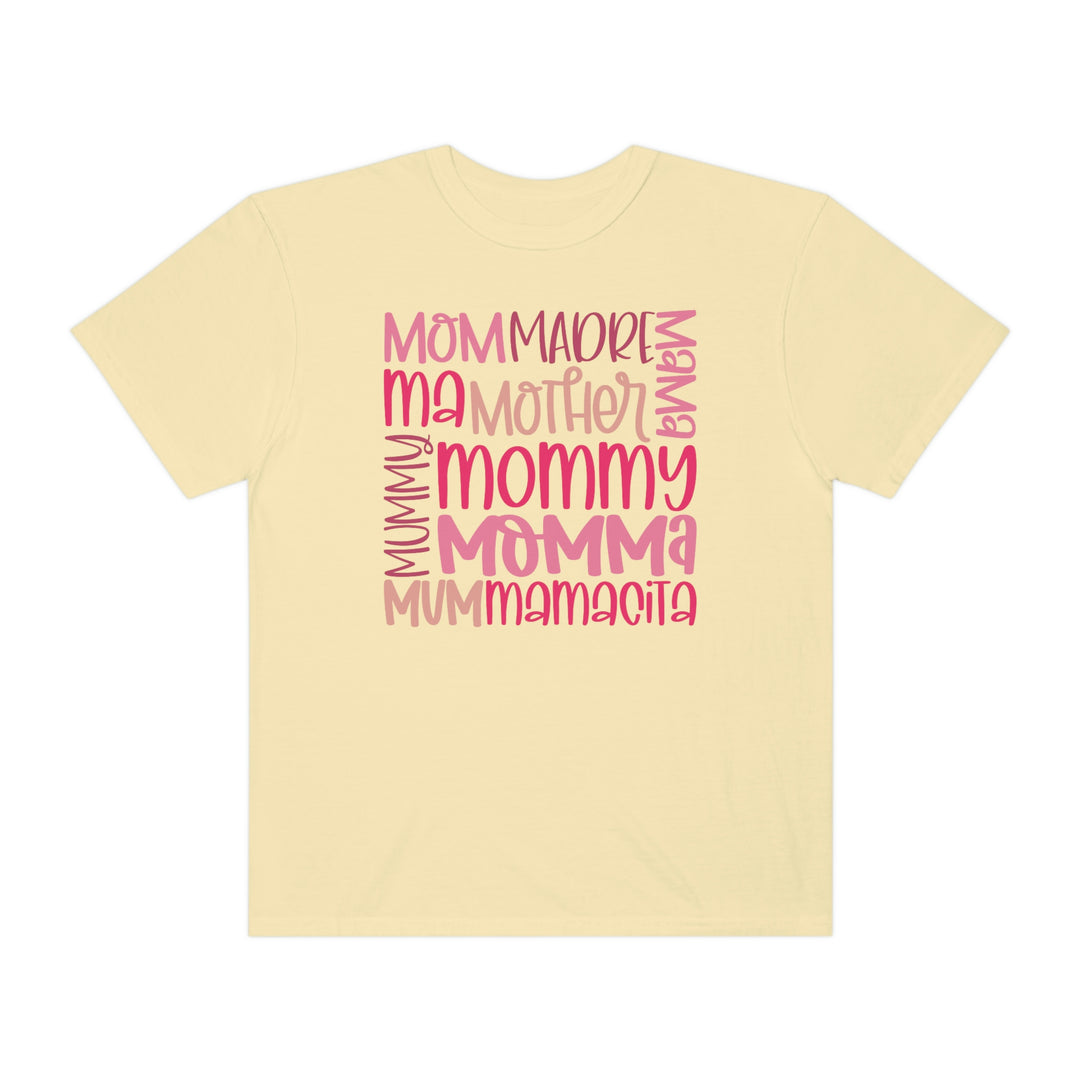 A relaxed fit Mama Tee in 100% ring-spun cotton, featuring double-needle stitching for durability and a seamless design for comfort. From Worlds Worst Tees, your go-to for unique graphic t-shirts.