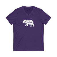 Mama Bear-  Short Sleeve V-Neck Tee - huserdesigns