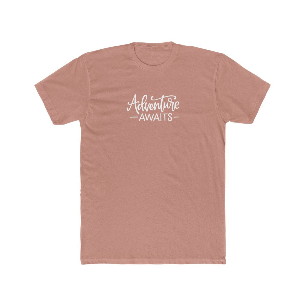 Adventure Awaits-  Cotton Crew Tee - huserdesigns