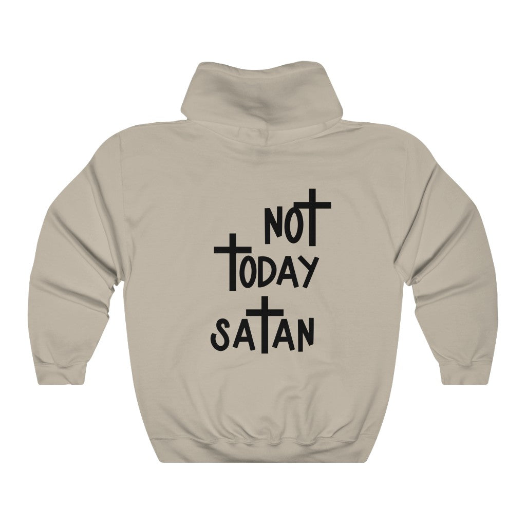 Not Today Satan-  Unisex Heavy Blend™ Hooded Sweatshirt - huserdesigns