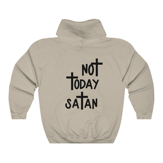 Not Today Satan-  Unisex Heavy Blend™ Hooded Sweatshirt - huserdesigns