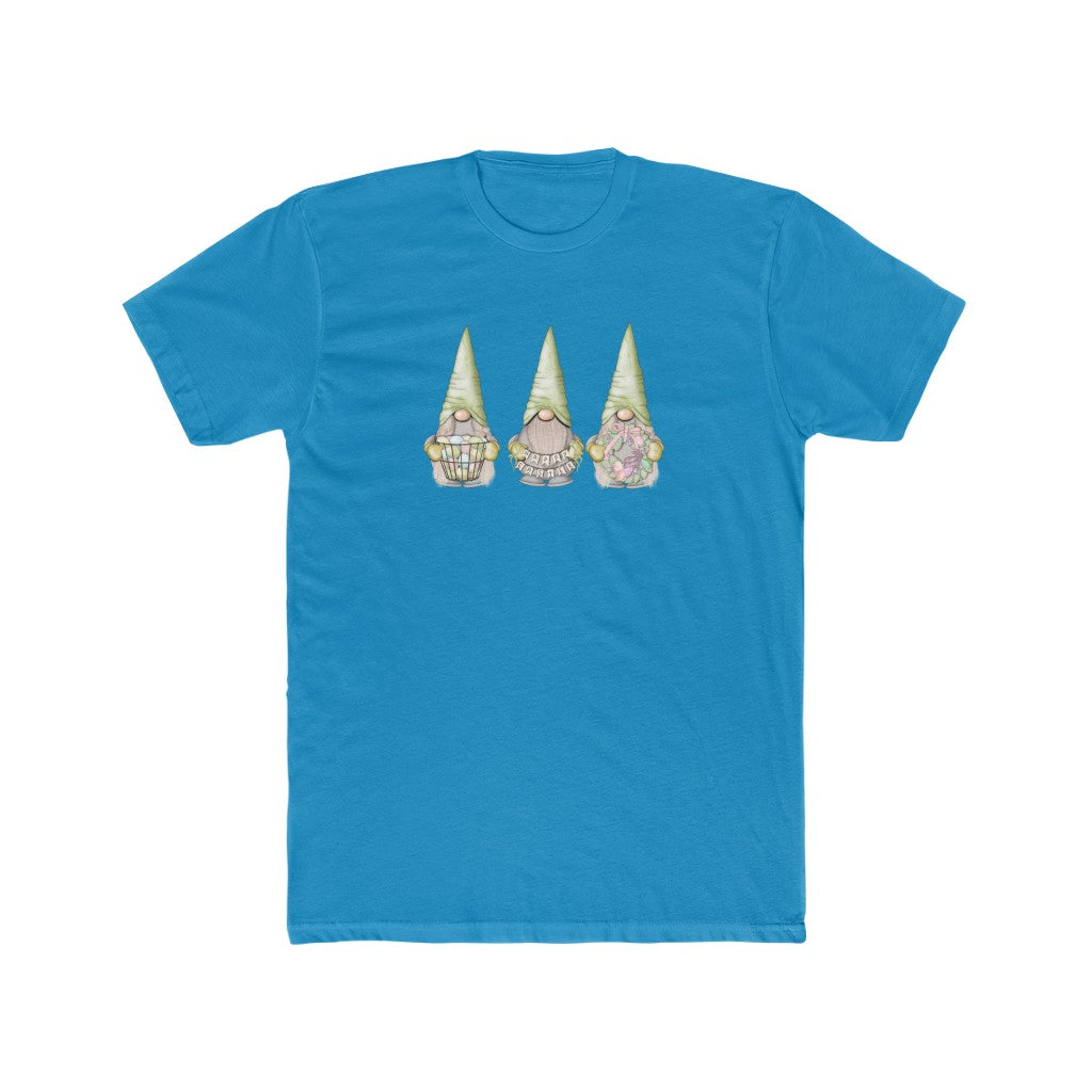 Happy Easter Gnome-  Cotton Crew Tee - huserdesigns