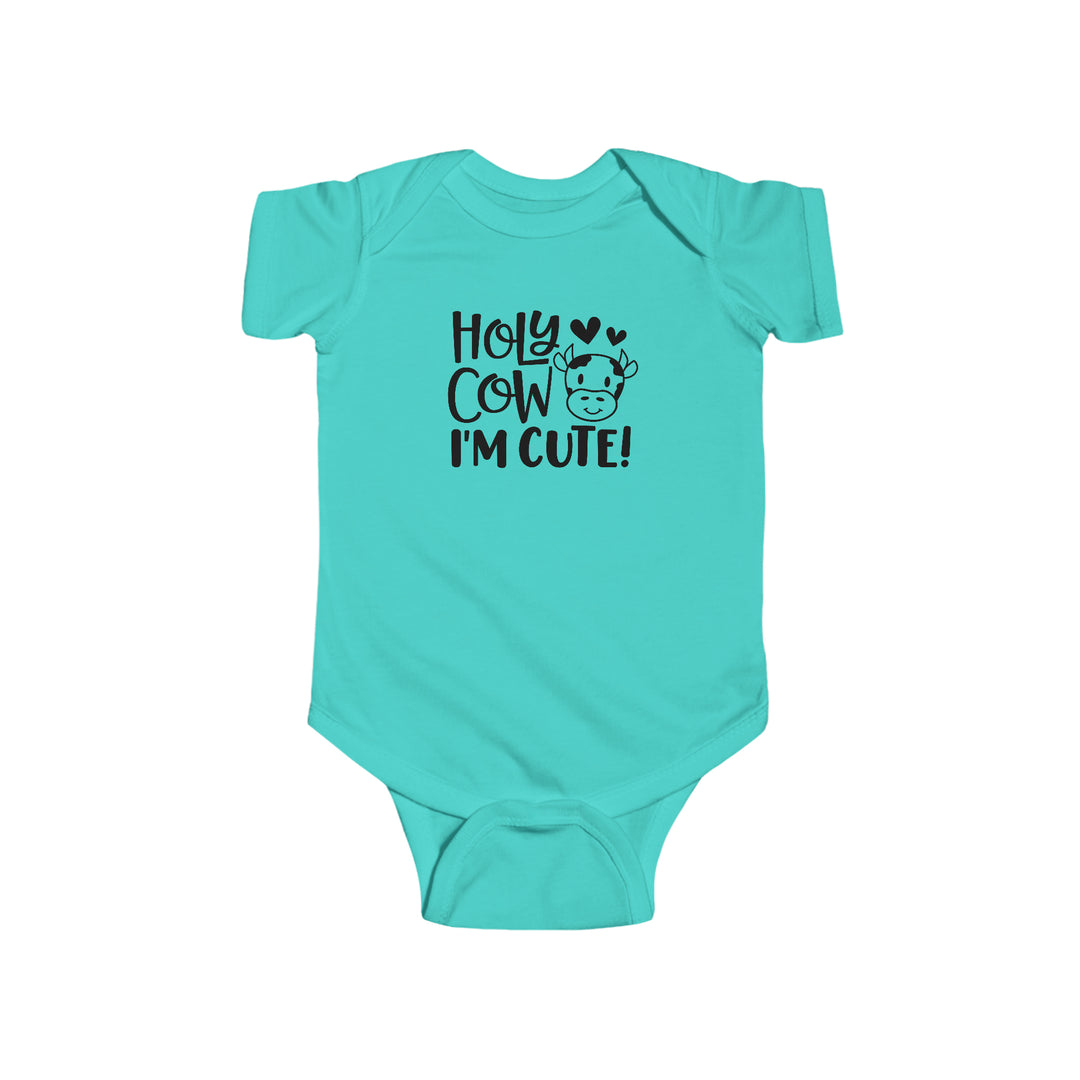 A blue baby bodysuit featuring black text, ideal for infants. Made of 100% cotton for durability and softness. Plastic snaps for easy changing access. From Worlds Worst Tees, known for unique graphic t-shirts.
