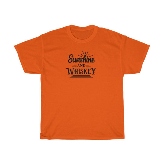 Sunshine and Whiskey- Unisex Heavy Cotton Tee - huserdesigns