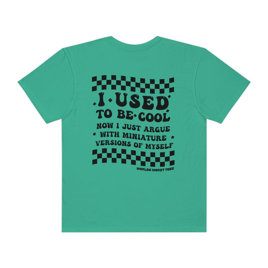 Relaxed fit I Used to Be Cool Mom Tee, 100% ring-spun cotton. Garment-dyed for coziness, double-needle stitching for durability, no side-seams for shape retention. Sizes S to 3XL.