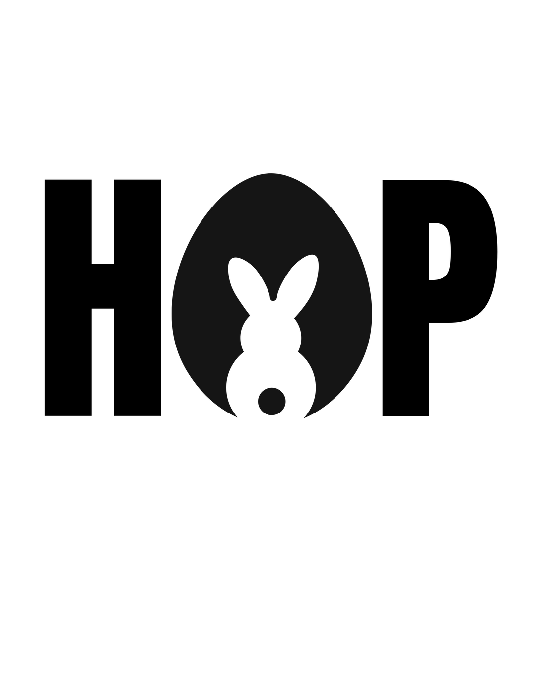 Hop Onesie for younglings, featuring a black bunny silhouette on a white background. Infant unisex fit with lap shoulders, 100% ring-spun cotton for softness. From 'Worlds Worst Tees'.